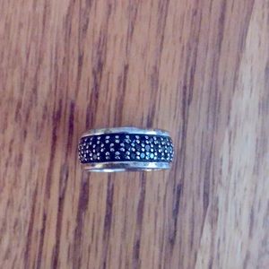 Silpada black onyx & sterling silver ring